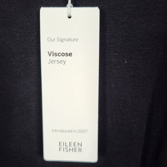 Eileen Fisher Short Shift Dress Black Size XS Cap Sleeve Ballet Neck LBD New - Picture 5 of 16